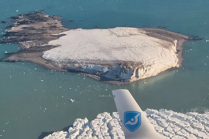 New island revealed by retreating ice